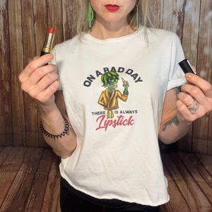 Upcycled Wild Fable Crop Tee Size Small